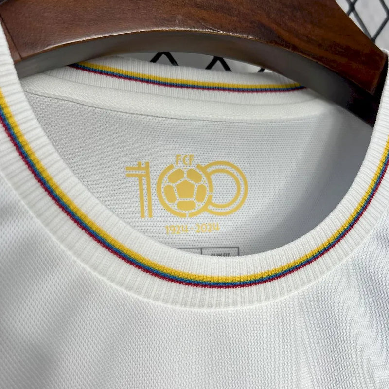 Camisa Branca Comemorativa do Centenário da Colômbia 24/25
