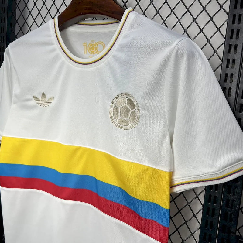 Camisa Branca Comemorativa do Centenário da Colômbia 24/25
