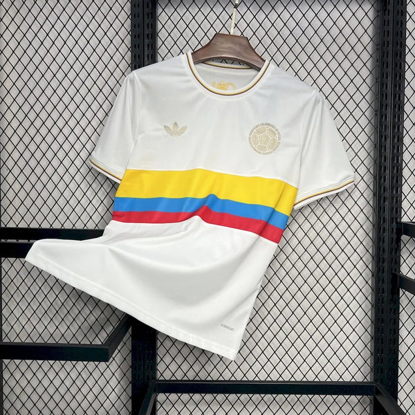 Camisa Branca Comemorativa do Centenário da Colômbia 24/25