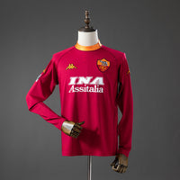 Camisa l Retrô AS Roma 2000/01 Manga Longa