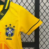 Camisa Retrô Brasil 1993/94 Kit Infantil