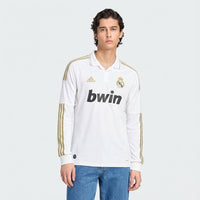 Camisa I Retrô Real Madrid 2011/12 Manga Longa