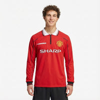 Camisa I Retrô Manchester United 1998/99 Manga Longa