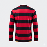 Camisa l Retrô Flamengo 2009 Manga Longa