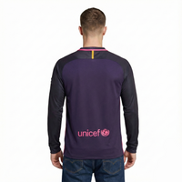 Camisa I Retrô Barcelona 2016/17 Manga Longa