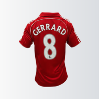 Camisa l Retrô Liverpool 2007/08 Steven Gerrard