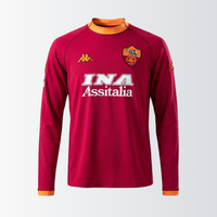Camisa l Retrô AS Roma 2000/01 Manga Longa