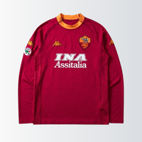 Camisa l Retrô AS Roma 2000/01 Manga Longa