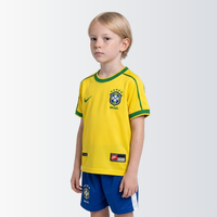 Camisa Retrô Brasil 1998 Kit Infantil