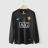 Camisa lll Retrô Manchester United 2007/08 Manga Longa