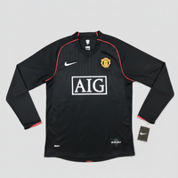 Camisa lll Retrô Manchester United 2007/08 Manga Longa