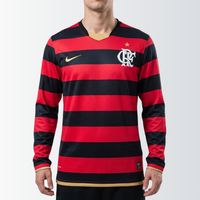 Camisa l Retrô Flamengo 2009 Manga Longa