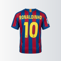 Camisa Retrô Barcelona 2005/06 Ronaldinho