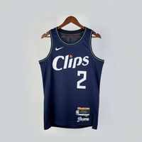 Regata azul masculina Kawhi Leonard 2024 – Edição City