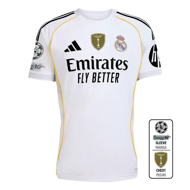 Camisa l Real Madrid 25/26 Torcedor