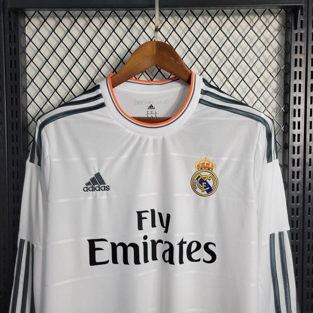 Camisa l Retrô Real Madrid 2013/14 Manga Longa