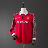 Camisa I Retrô Manchester United 1998/99 Manga Longa