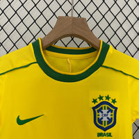 Camisa Retrô Brasil 1998 Kit Infantil