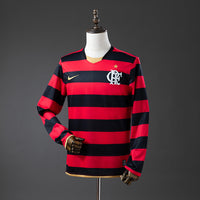 Camisa l Retrô Flamengo 2009 Manga Longa
