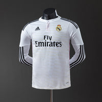 Camisa I Retrô Real Madrid 2014/15 Manga Longa
