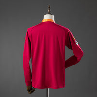 Camisa l Retrô AS Roma 2000/01 Manga Longa