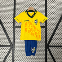 Camisa Retrô Brasil 1993/94 Kit Infantil